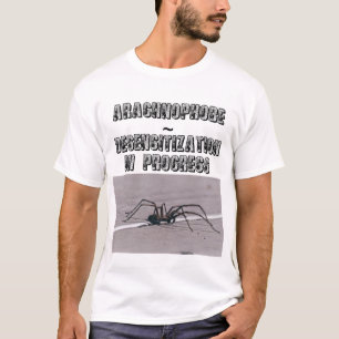 Camiseta de dessensibilização para aracnofóbicos
