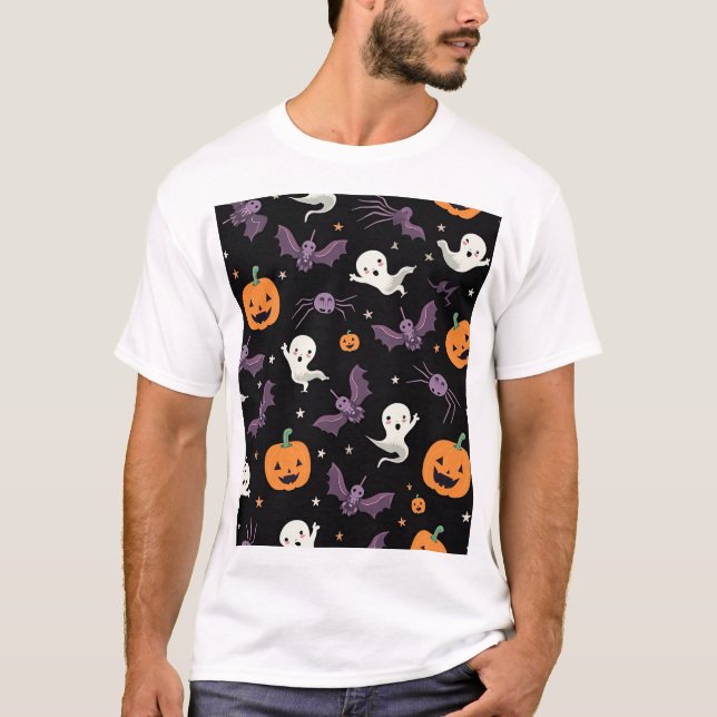 Camiseta de Dia das Bruxas Bonita e Spooky (Frente)