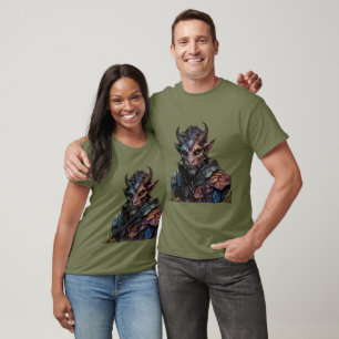 Camiseta de Dia das Bruxas de Demônio Assustador -