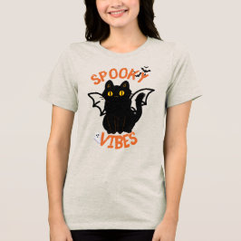 Camiseta de Dia das Bruxas de Gato Louco