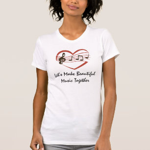 Camiseta de Dia de os namorados Musical