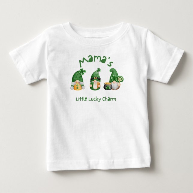 Camiseta de Dia de São Patrício Gnomos (Frente)