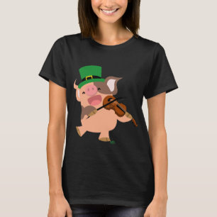 Camiseta de Dia de São Patrício violinista