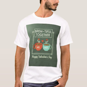 Camiseta de Dia dos Namorados "Brew-tiful Together