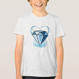 Camiseta de diamante para jovens
