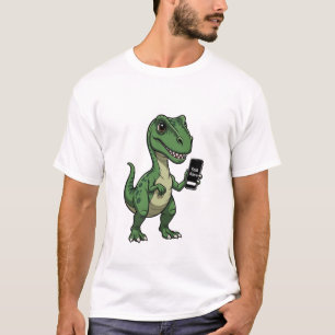 Camiseta de Dinossauro "Ainda Vivo" T-Rex Engraçad