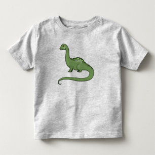 Camiseta de dinossauro com pescoço longo fofo para