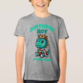 Camiseta de Dinossauro de Aniversário - Idade Pers