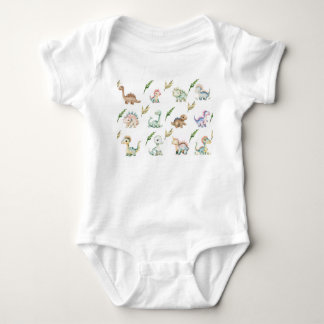 Camiseta de Dinossauro em Aquarela