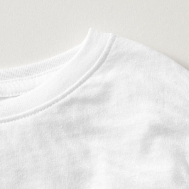 Camiseta de dinossauro engraçada para crianças Lit (Detalhe - Pescoço (em branco))