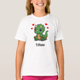 Camiseta de Dinossauro Fofo para Crianças – Adicio
