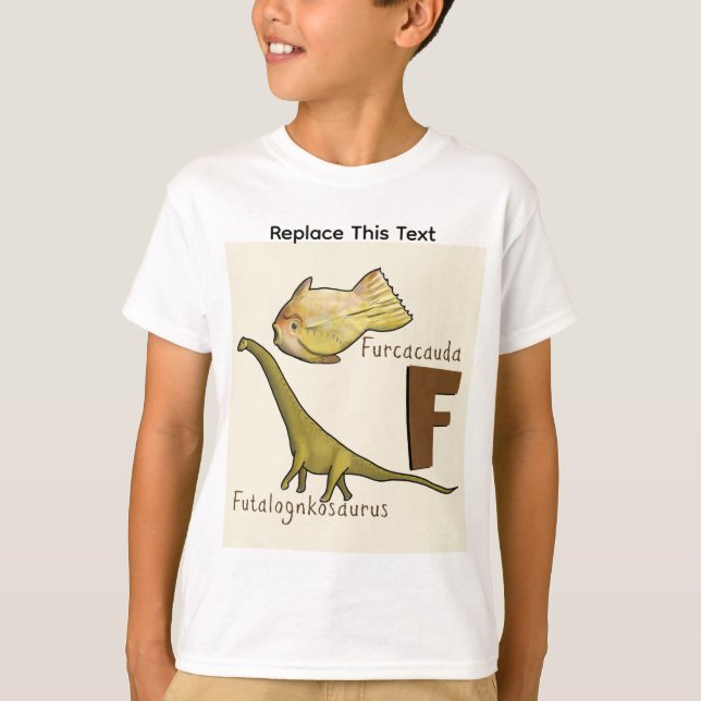 Camiseta de Dinossauro ou Animal Pré-Histórico (Frente)