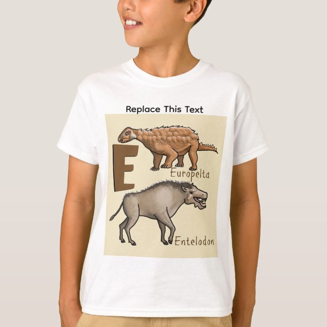 Camiseta de Dinossauro ou Animal Pré-Histórico (Frente)