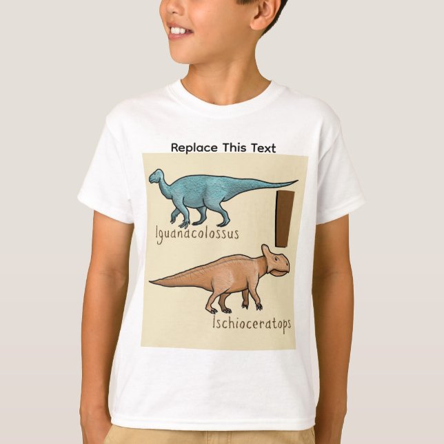 Camiseta de Dinossauro ou Animal Pré-Histórico (Frente)