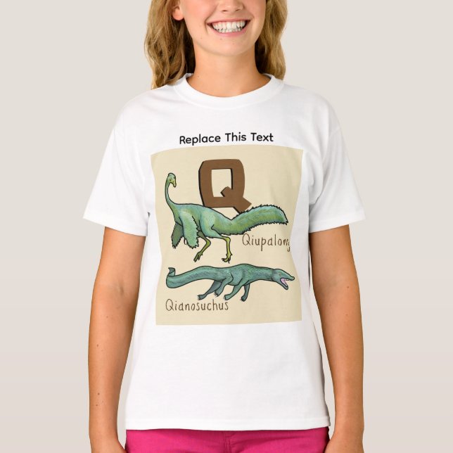 Camiseta de Dinossauro ou Animal Pré-Histórico (Frente)