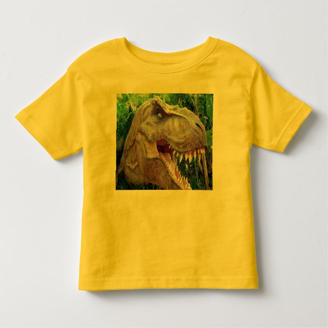 Camiseta de dinossauro para crianças (Frente)