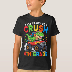 Camiseta de Dinossauro T Rex Monstro de Volta à Es