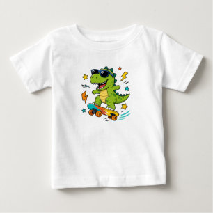 Camiseta de Dinossauro T-Rex Skater – Roupas Legai