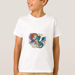 Camiseta de Dinossauro Ultima, de cor branca