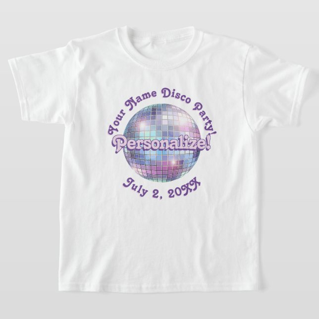 Camiseta de Disco Retro Roxo PERSONALIZADA (Postura )