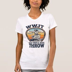 Camiseta de Disco Vintage WWJT O Que Jesus Lançari
