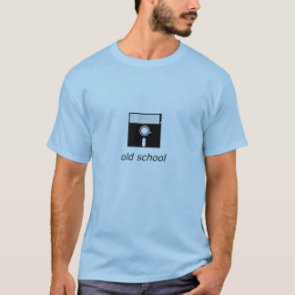 camiseta de disquete da antiga escola