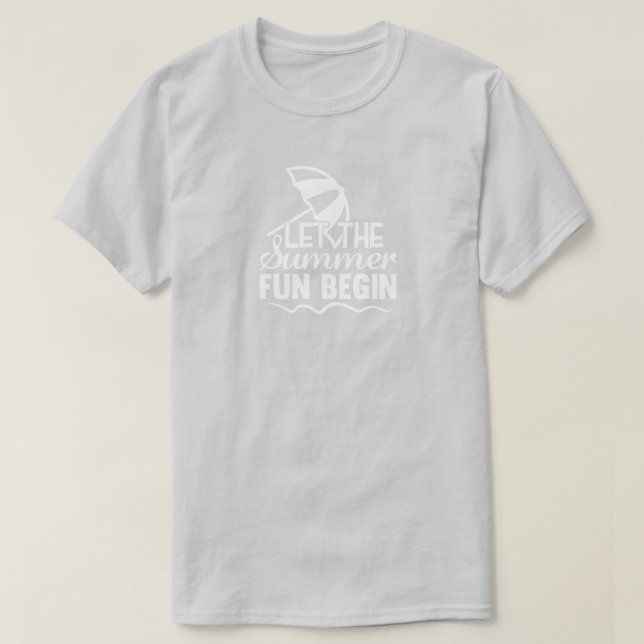 Camiseta de Diversão de Verão (Frente do Design)