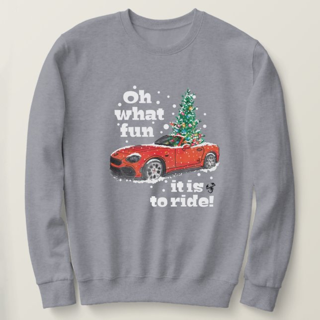 Camiseta de Divertimento de Aranha de Natal Abarth (Frente do Design)