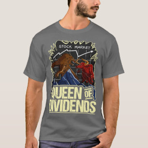 Camiseta de Dividendos Bull vs Bear Stock Market Investors