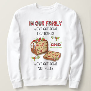 Camiseta de doce de Natal feia Família Fruitcake