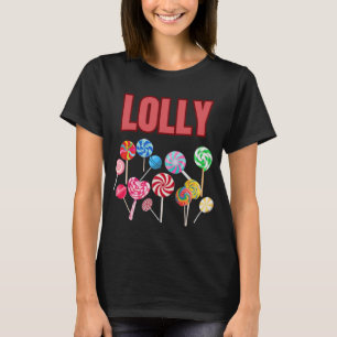 Camiseta de doce de pirulito colorido