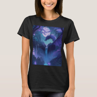 Camiseta de dragão feminino
