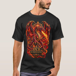 Camiseta de Dragão Respirando Fogo – Fantasia Épic
