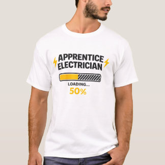 Camiseta de Eletricista Aprendiz Carregando 50%