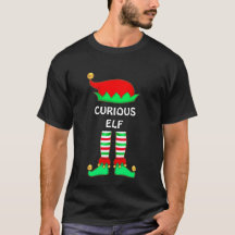 Camiseta de Elfo Curioso de Natal Moderno