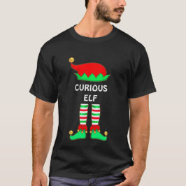 Camiseta de Elfo Curioso de Natal Moderno