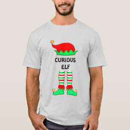 Camiseta de Elfo Curioso de Natal Moderno