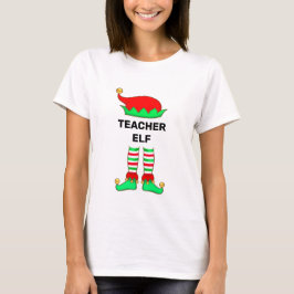 Camiseta de elfo de Natal moderna para professores