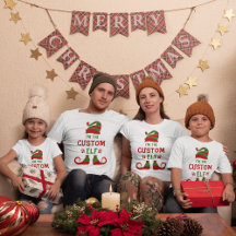 Camiseta de elfo personalizada, Camisa de Natal Pe
