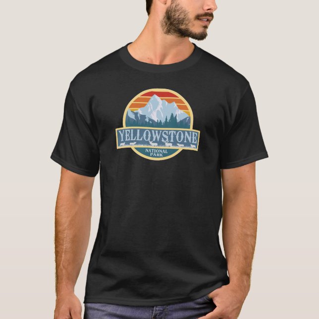 Camiseta de Elk do Parque Nacional de Yellowstone (Frente)