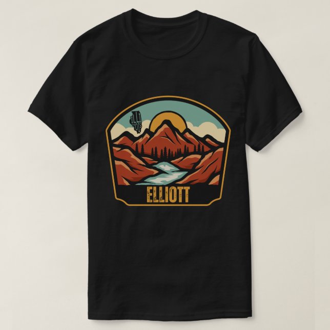 Camiseta de Elliott, Illinois (Frente do Design)