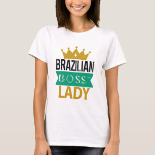 Camiseta de Empoderamento Feminino Brasileira Chef