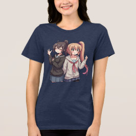 Camiseta de Energia da Menina de Anime