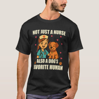 Camiseta de Enfermeira Cachorro para Mulher, També