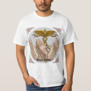 Camiseta de Enfermeira das Mãos Cristãs
