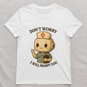 Camiseta de Enfermeira de IA; Tecnologia de Enferm