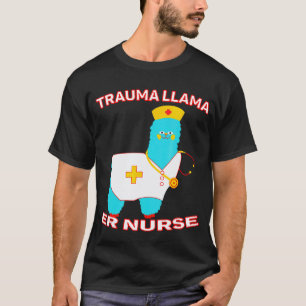 Camiseta de Enfermeira do PS Llama de Trauma para
