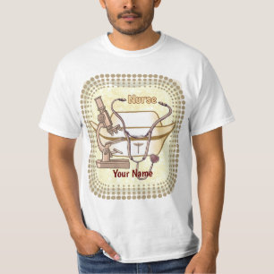 Camiseta de enfermeiro de colagem