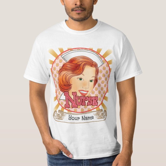 Camiseta de enfermeiro Red Hair (Frente)
