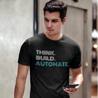 Camiseta de Engenheiro de Robótica Pense Construa